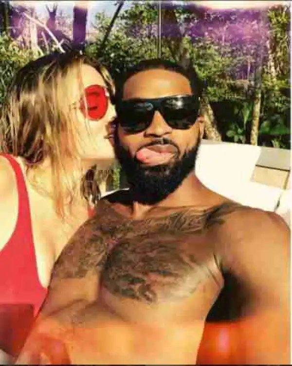 Khloé Kardashian Shares Sweet  Selfie with her Boo Tristan Thompson